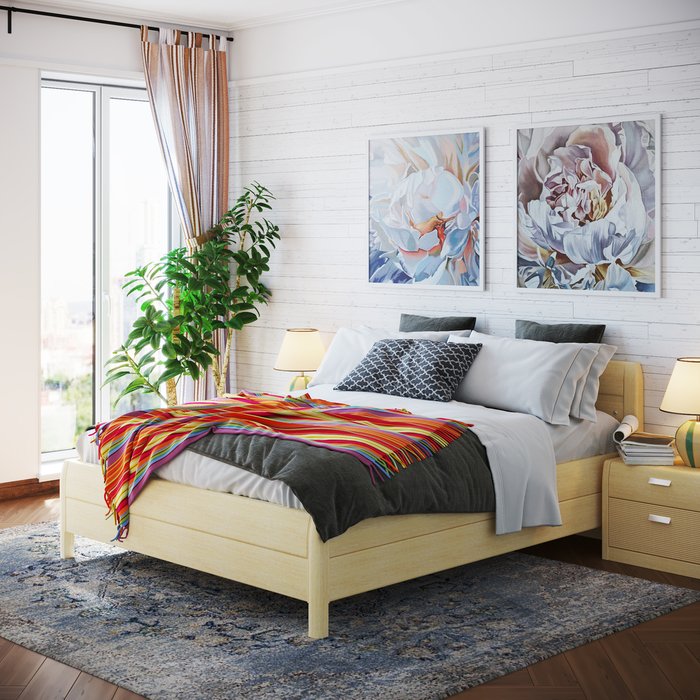 Кровать Илона 160х200 бежевого цвета - лучшие Кровати для спальни в INMYROOM