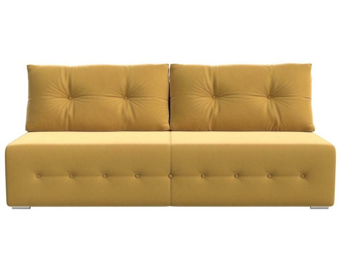 Прямой диван-кровать Лондон желтого цвета - купить Прямые диваны по цене 29999.0