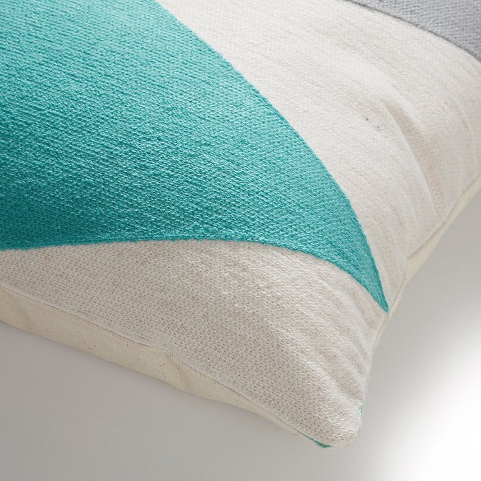 Чехол для декоративной подушки Vang с бирюзово-серым рисунком - купить Декоративные подушки по цене 3590.0