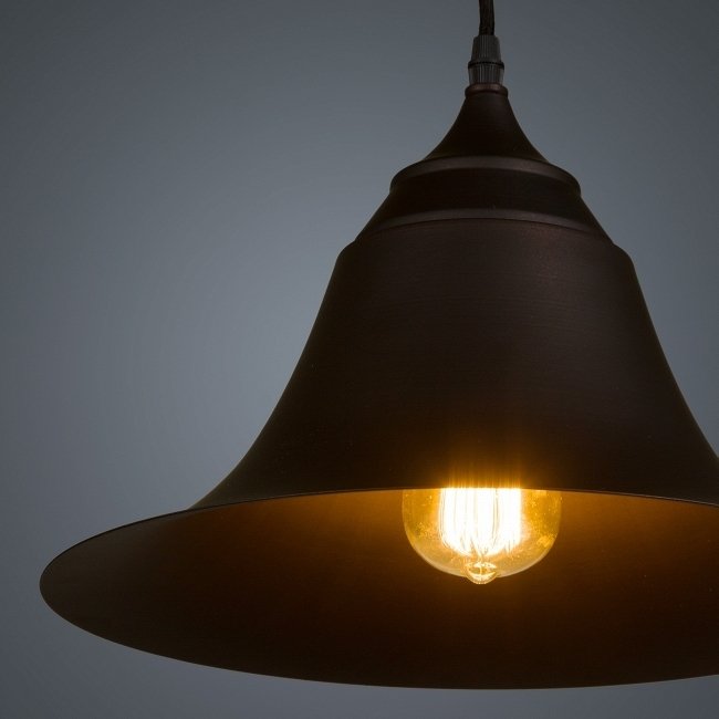 Подвесной светильник Handbell коричневого цвета - лучшие Подвесные светильники в INMYROOM