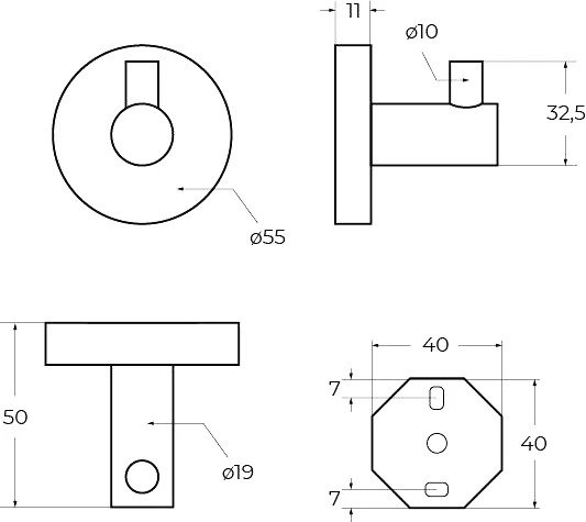 Крючок Relax - купить Держатели для полотенец по цене 1740
