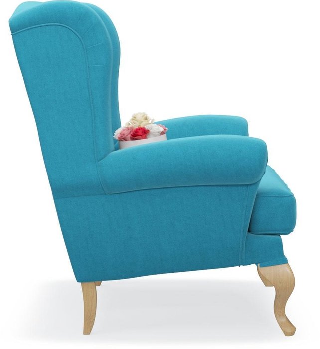 Кресло Charmaine бирюзового цвета - лучшие Интерьерные кресла в INMYROOM