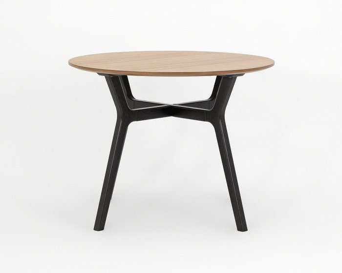 Обеденный стол Луиджи-М бежево-черного цвета - купить Обеденные столы по цене 41200.0