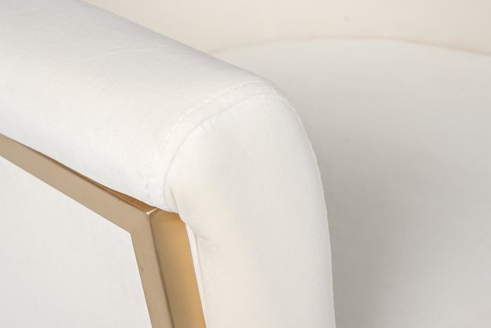 Барный стул белого цвета на металлическом каркасе - лучшие Барные стулья в INMYROOM