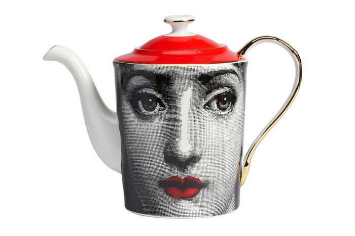 Чайный сервиз Faces Piero Fornasetti Red  - купить Для чая и кофе по цене 20800.0