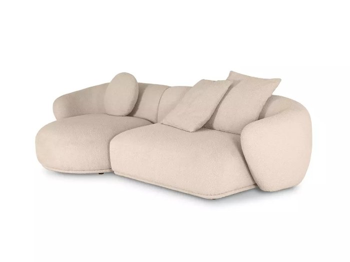 Модульный диван Fabro M бежевого цвета левый - лучшие Прямые диваны в INMYROOM