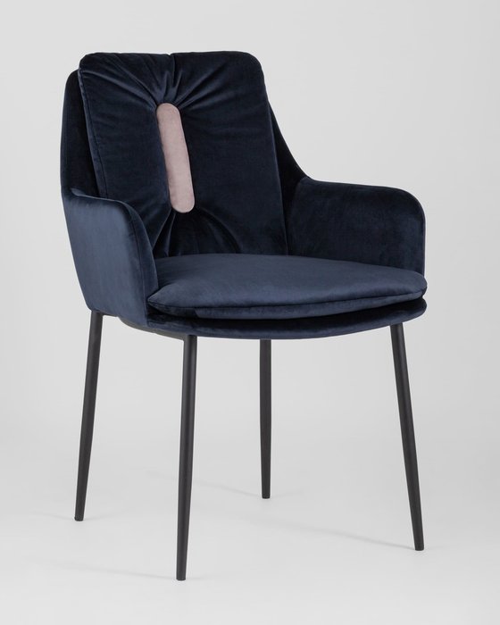 Стул Саманта темно-синего цвета - купить Обеденные стулья по цене 9990.0