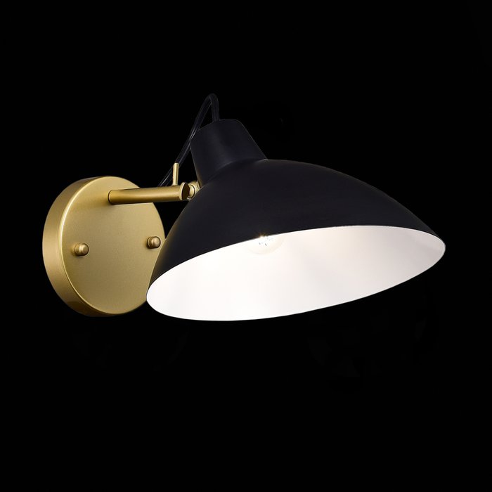 Бра ST-Luce Золотистый, Черный/Черный E27 1*60W JARRO - лучшие Бра и настенные светильники в INMYROOM