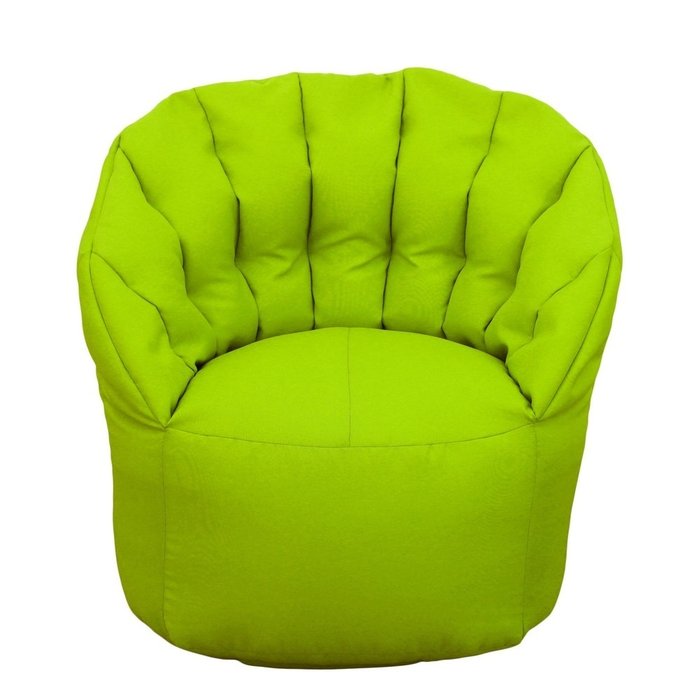Кресло-пуф ярко зеленого цвета