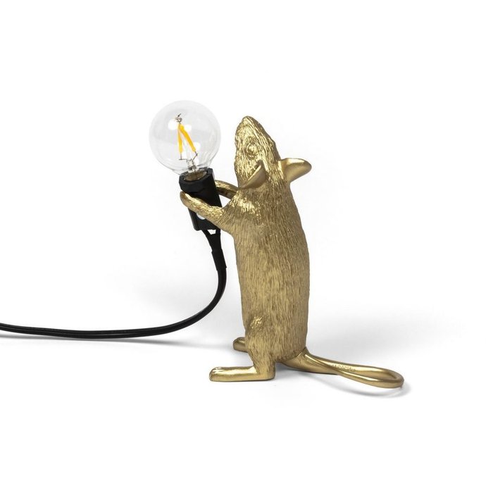Настольная лампа Mouse Lamp Gold Step - купить Настольные лампы по цене 8070.0
