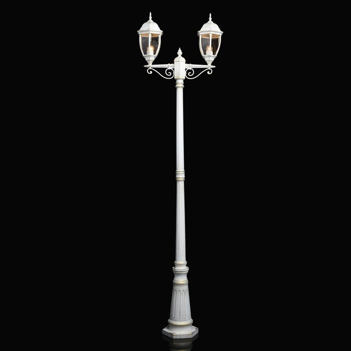 Уличный наземный светильник Фабур белого цвета - купить Наземные светильники по цене 17610.0