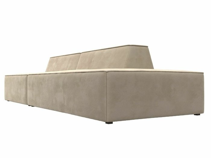 Прямой модульный диван Монс Модерн бежевого цвета правый - лучшие Прямые диваны в INMYROOM