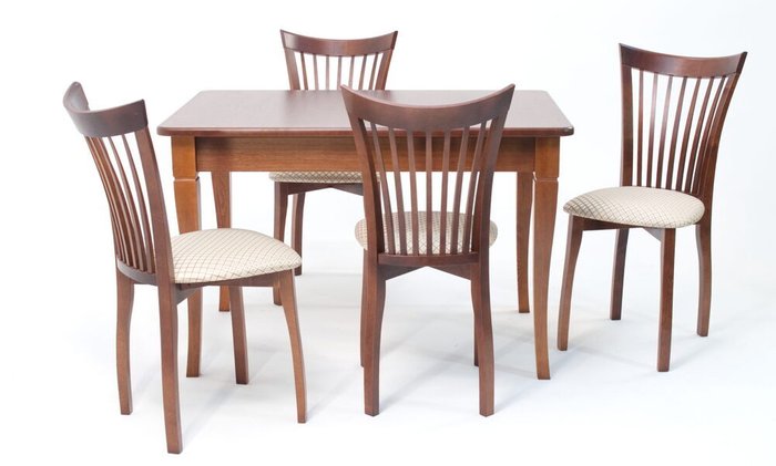 Обеденная группа Моцарт 120 цвета орех - лучшие Обеденные группы в INMYROOM