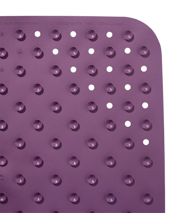Коврик противоскользящий Plattfuss 54х54 фиолетового цвета - лучшие Коврики для ванной в INMYROOM