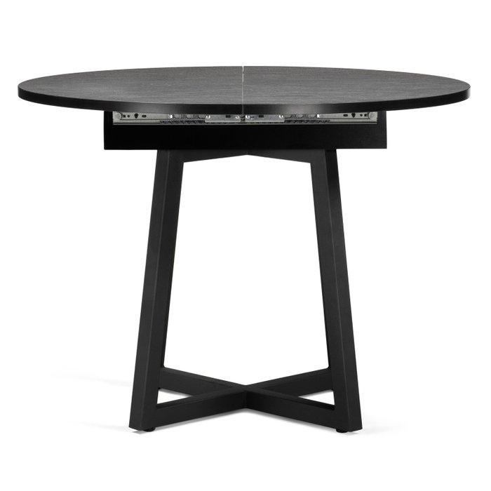 Раскладной обеденный стол Регна черного цвета - купить Обеденные столы по цене 18610.0