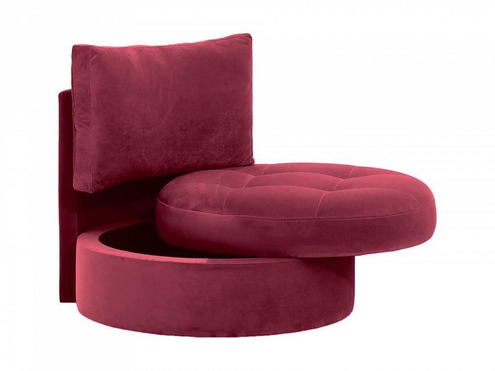Кресло Wing Round бордового цвета - лучшие Интерьерные кресла в INMYROOM