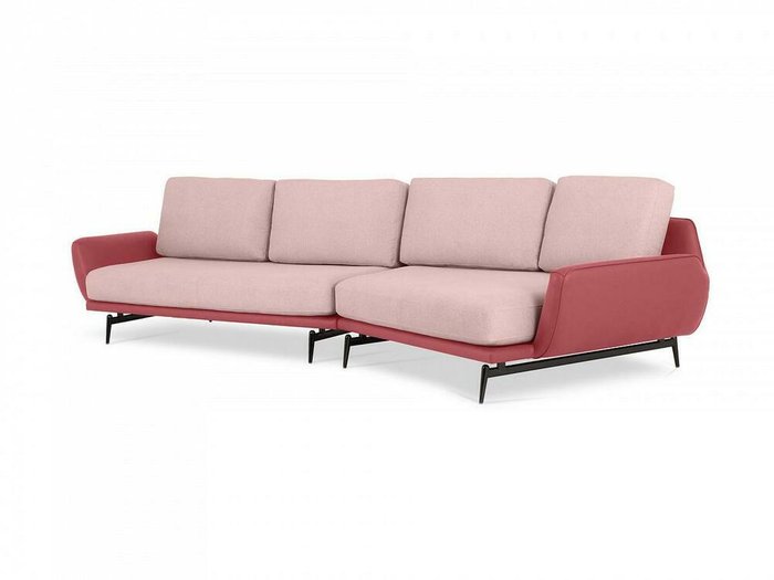 Угловой диван правый Ispani розового цвета - купить Угловые диваны по цене 165420.0