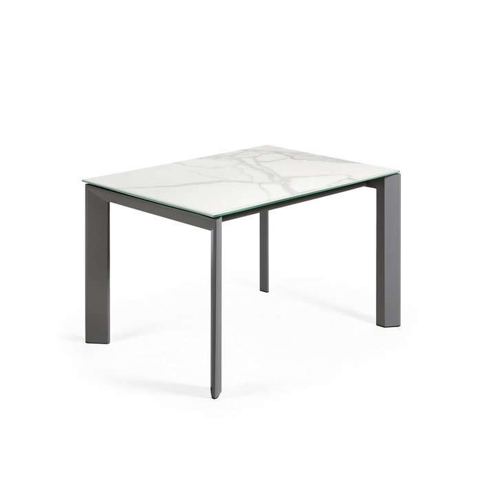 Раздвижной обеденный стол Atta 120 с графитовым основанием - купить Обеденные столы по цене 202990.0