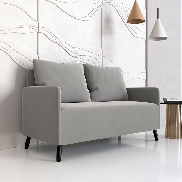 Диван Будапешт 150 серого цвета - лучшие Прямые диваны в INMYROOM