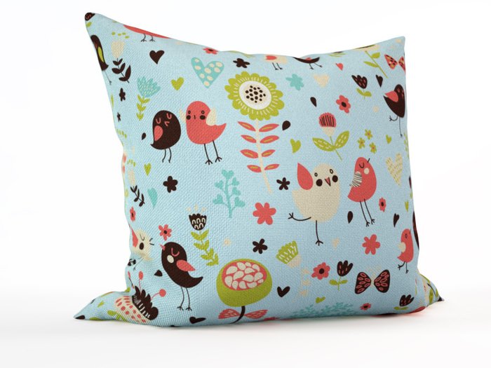 Декоративная подушка: Сказочные птички