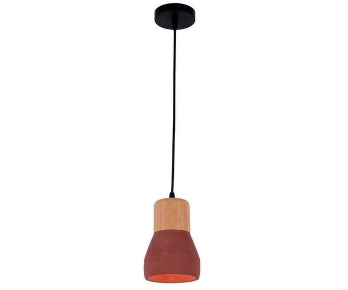 Подвесной светильник Фаро красно-коричневого цвета