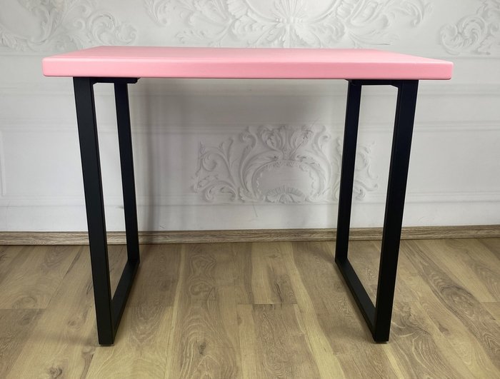 Стол обеденный Loft 120х80 черно-розового цвета - лучшие Обеденные столы в INMYROOM