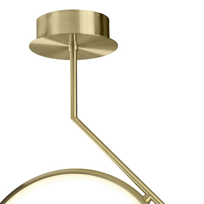 Подвесной светодиодный светильник Olimpia Oro золотого цвета - лучшие Подвесные светильники в INMYROOM