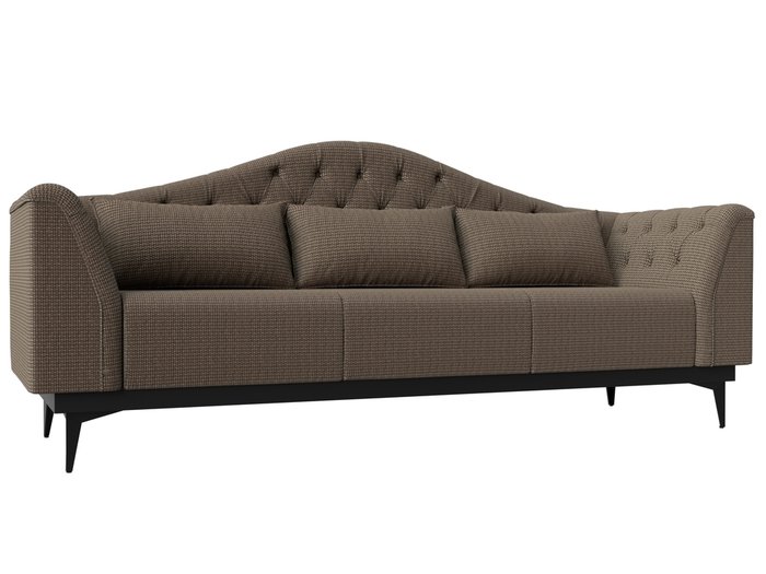 Прямой диван-кровать Флорида коричнево-бежевого цвета