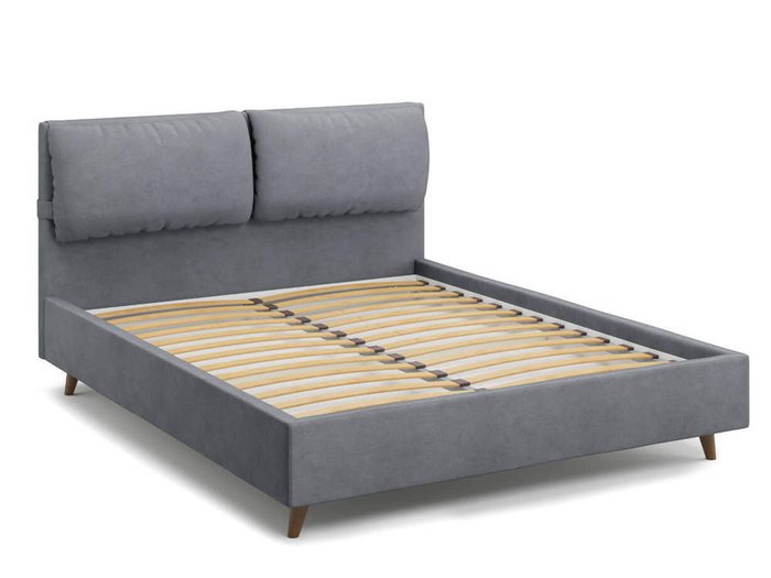 Кровать Trazimeno 140х200 серого цвета - купить Кровати для спальни по цене 36000.0