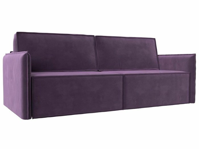 Прямой диван-кровать Либерти сиреневого цвета