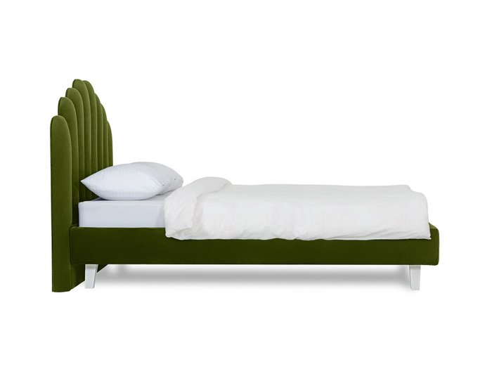Кровать Queen Sharlotta L 160х200 зеленого цвета  - лучшие Кровати для спальни в INMYROOM