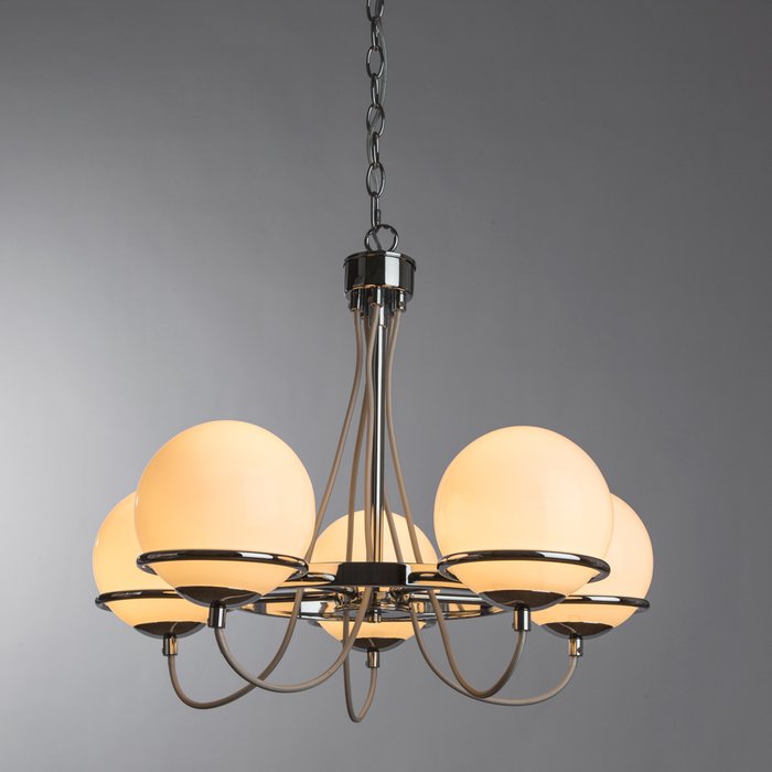 Подвесная люстра Arte Lamp Bergamo с плафонами из стекла - купить Подвесные люстры по цене 10000.0
