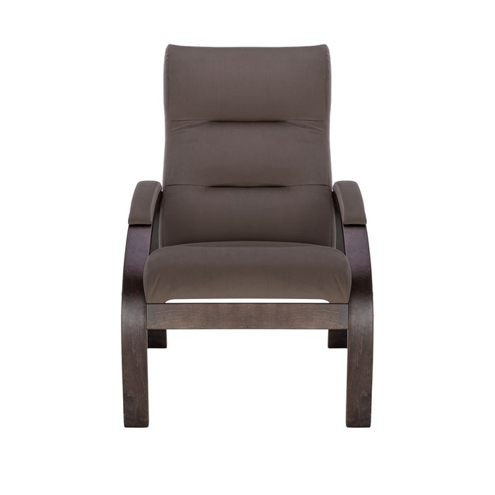 Кресло Лион темно-коричневого цвета  - купить Интерьерные кресла по цене 17100.0