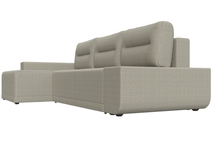Угловой диван-кровать Чикаго серо-бежевого цвета левый угол - лучшие Угловые диваны в INMYROOM