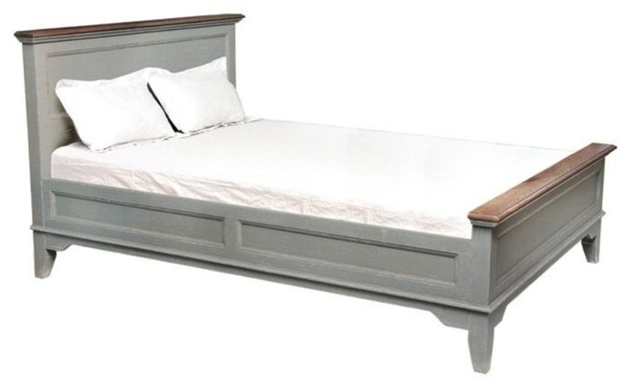 Кровать Директория серого цвета 140х190  