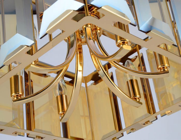 Подвесная люстра Traditional TR5149 (стекло, цвет янтарный) - купить Подвесные люстры по цене 17410