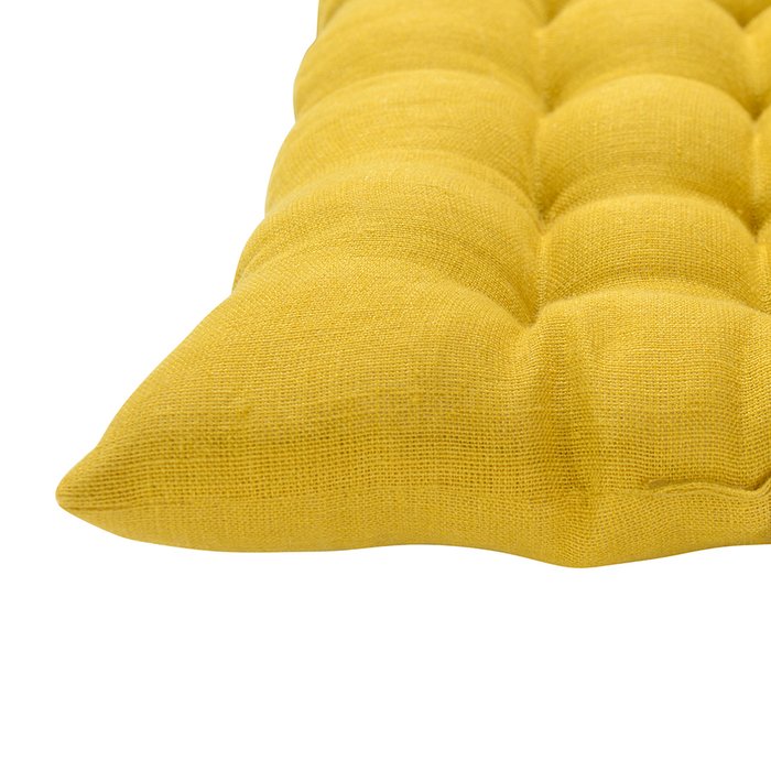 Подушка на стул Essential горчичного цвета - лучшие Подушки для стульев в INMYROOM