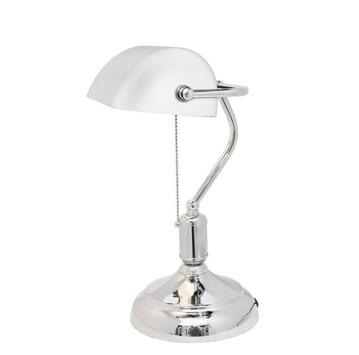 Настольная лампа Lumina Deco Banker LDT 305 WT+CHR - купить Настольные лампы по цене 6500.0