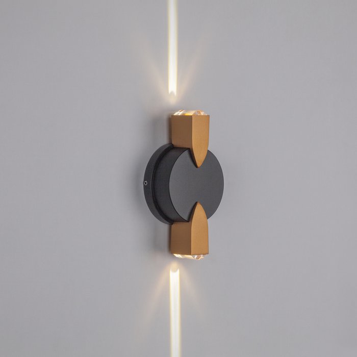 Светильник DITO 2х1W LED 220LM G ЧЕРНЫЙ/ЗОЛОТО 4000K - купить Наземные светильники по цене 3505.0 Светильник DITO 2х1W LED 220LM G ЧЕРНЫЙ/ЗОЛОТО 4000K - купить Наземные светильники по цене 3505.0