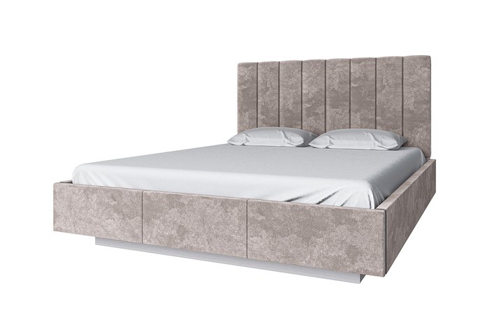 Кровать Olivia 160х200 бежевого цвета с подъемным механизмом