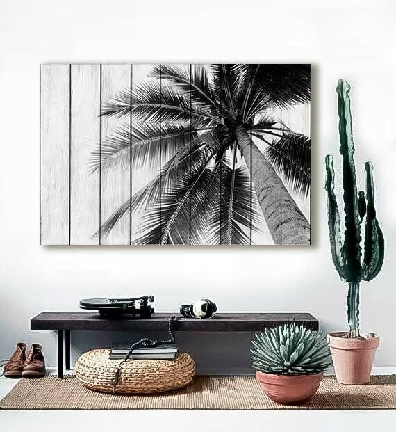 Картина на дереве Пальма 40х60 см - купить Картины по цене 6990.0
