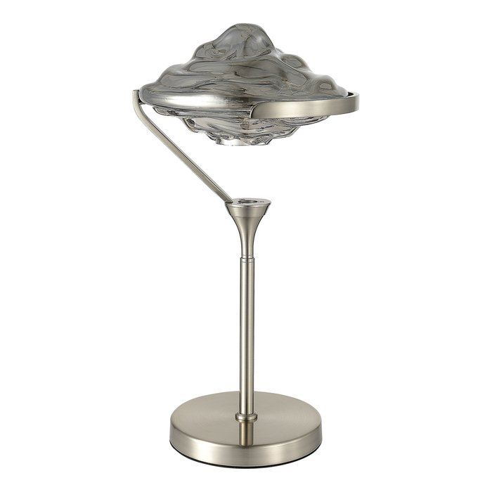 Прикроватная лампа ST-Luce Никель/Дымчато-Серый LED 1*19W 3000K AMARA - купить Настольные лампы по цене 16500.0