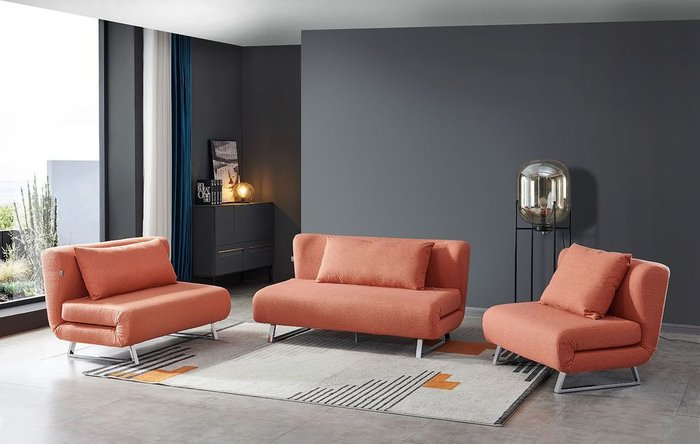 Кресло-кровать Rosy оранжевого цвета - лучшие Интерьерные кресла в INMYROOM