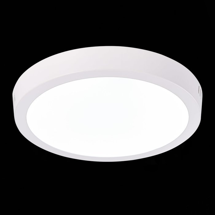 Светильник настенно-потолочный Белый LED 1*18W 3000K 1 225Lm Ra80 120° IP20 D210xH28 90-265V NUBES - лучшие Бра и настенные светильники в INMYROOM
