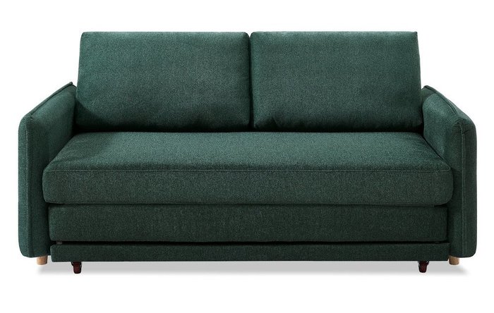 Прямой диван-кровать Arizona темно-зеленого цвета