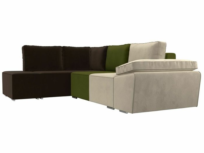 Угловой диван-кровать Хьюго мультиколор левый угол - лучшие Угловые диваны в INMYROOM