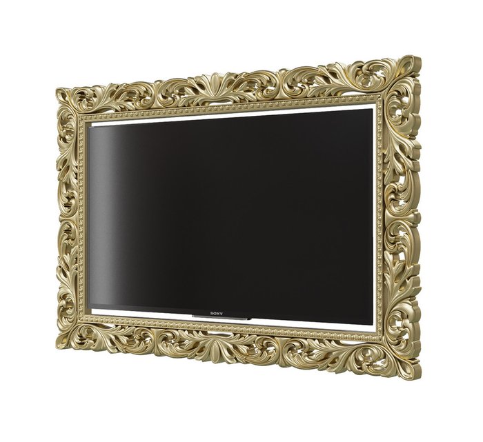 Рамка для TV Шейх коричнево-золотого цвета - купить Тумбы для ТВ по цене 22376.0