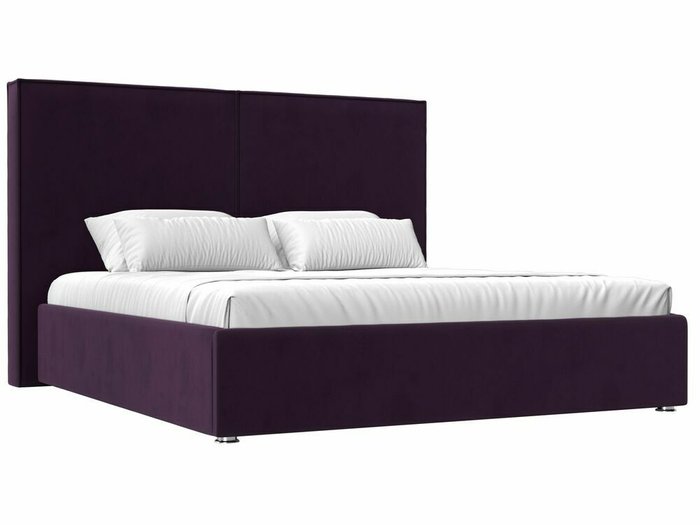 Кровать Аура 160х200 с подъемным механизмом фиолетового цвета