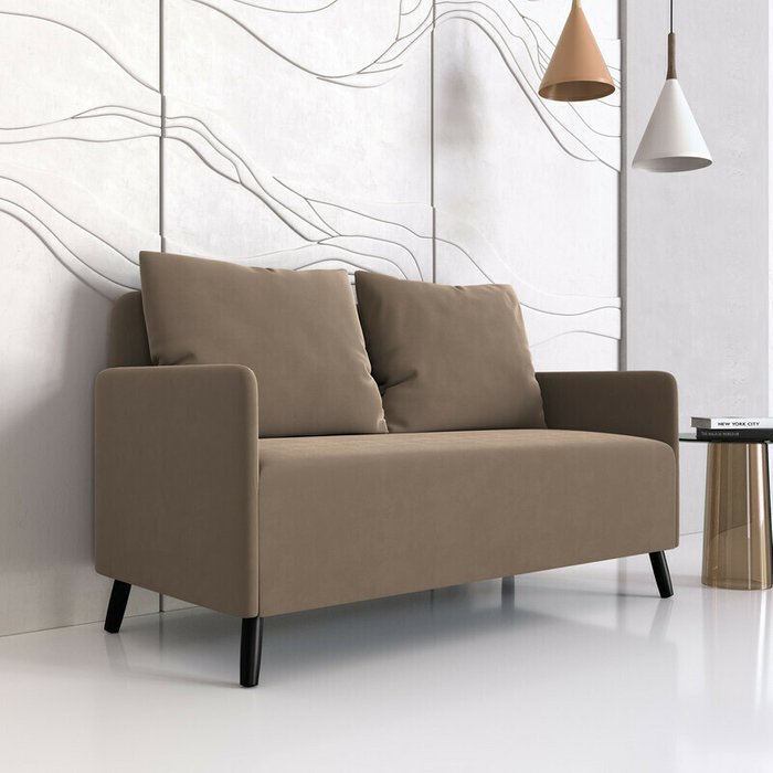 Диван Будапешт 150 коричневого цвета - лучшие Прямые диваны в INMYROOM