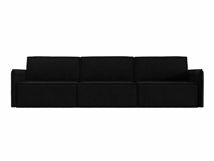 Прямой диван-кровать Либерти лонг черного цвета - купить Прямые диваны по цене 74999.0